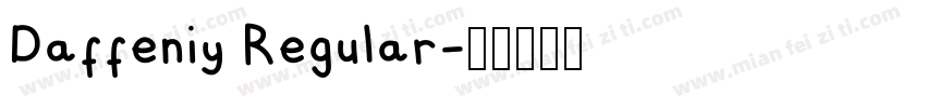 Daffeniy Regular字体转换